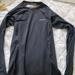 black long sleeve columba thermal shirt